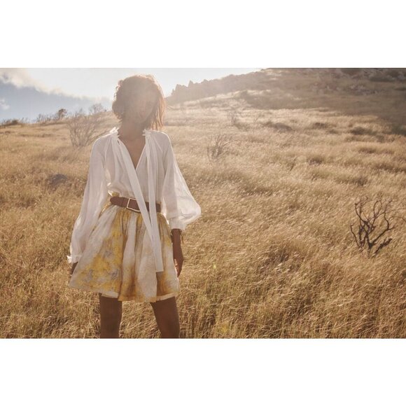 💕ZIMMERMANN💕 Botanica Butterfly Blouse ~ Pearl White 3 = US 10 Large - Picture 2 of 16